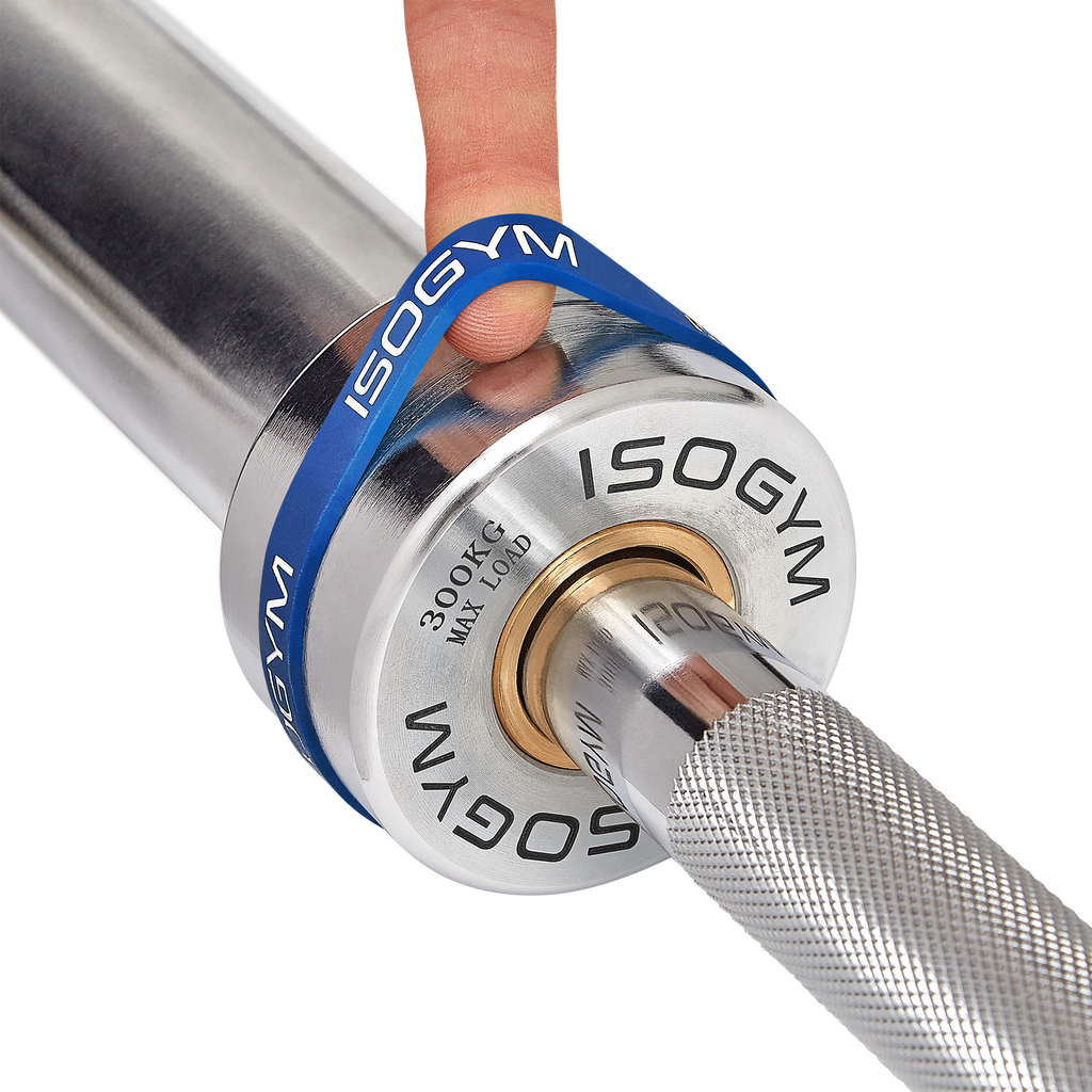 ISOGYM Olympic 20kg Barbell 2.2m 7ft Training Bar Chrome Rated 300kg